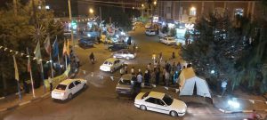 برپایی ایستگاه صلواتی و نور افشانی در شب غدیرخم شهر تسوج